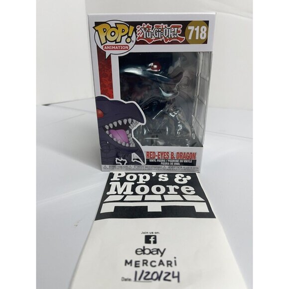 Funko Pop! Yugioh: Red-Eyes B. Dragon 718 Vinyl Figure Brand New - Picture 1 of 7